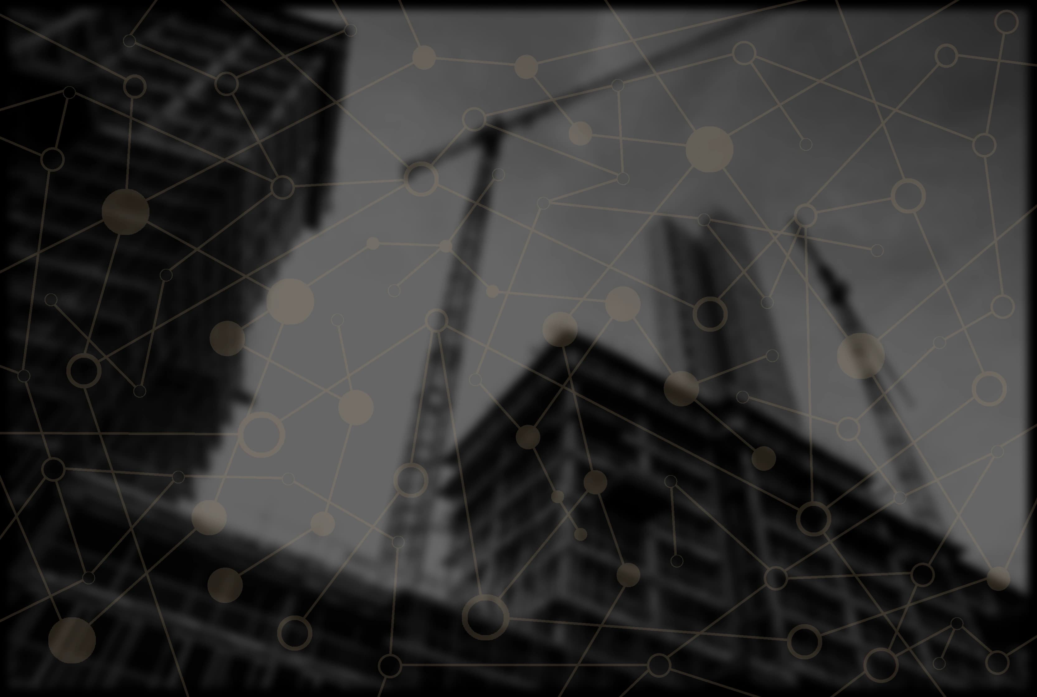 Construction and AI technology background